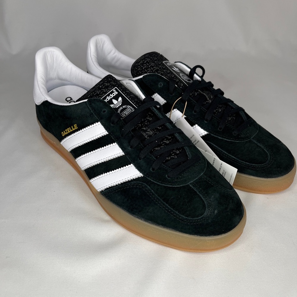 adidas Gazelle Indoor - Black White Gum - Men's 9 - NWT